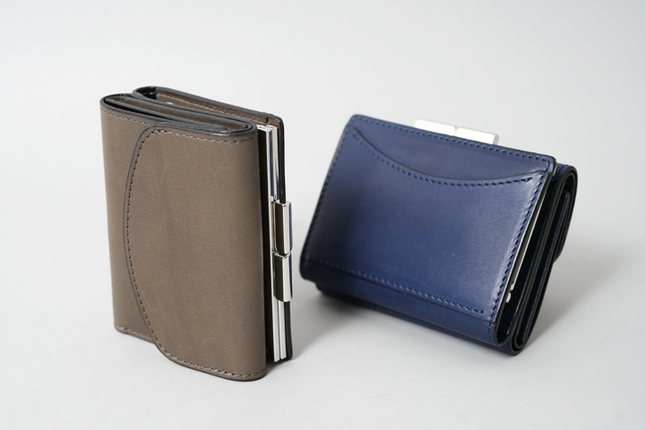 サドルプルアップを使用した がま口付き三つ折り財布・FERMOIRについて