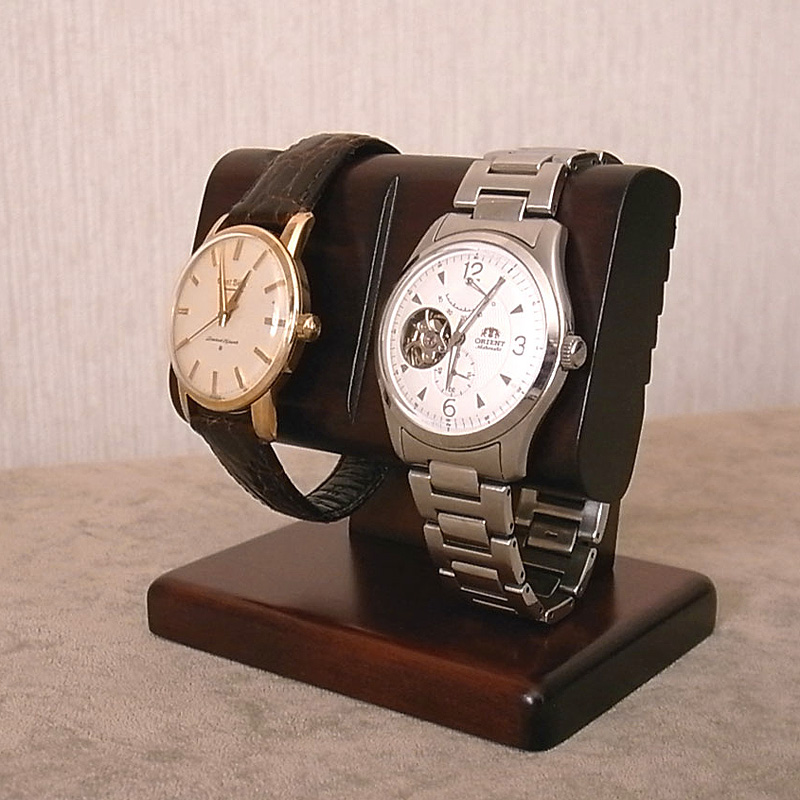 ウォッチスタンドW [腕時計を簡単に美しくディスプレイ,2個掛け