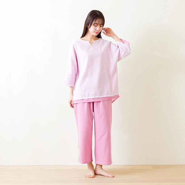 和晒（わさらし） 2枚重ねガーゼパジャマ レディース: パジャマ｜東洋