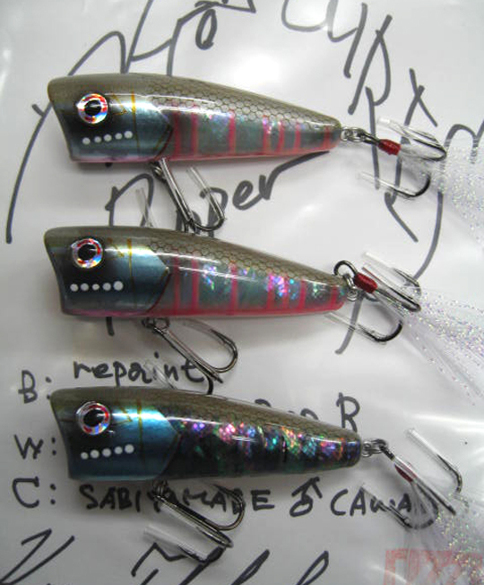 KYOルアーさんよりPOP-R アワビ貼り オイカワカラー入荷！ | JUNKFOOD