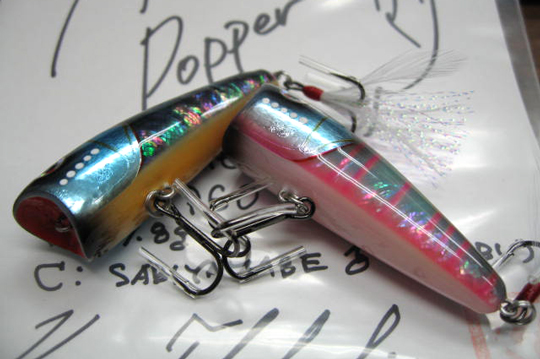 KYOルアーさんよりPOP-R アワビ貼り オイカワカラー入荷！ | JUNKFOOD