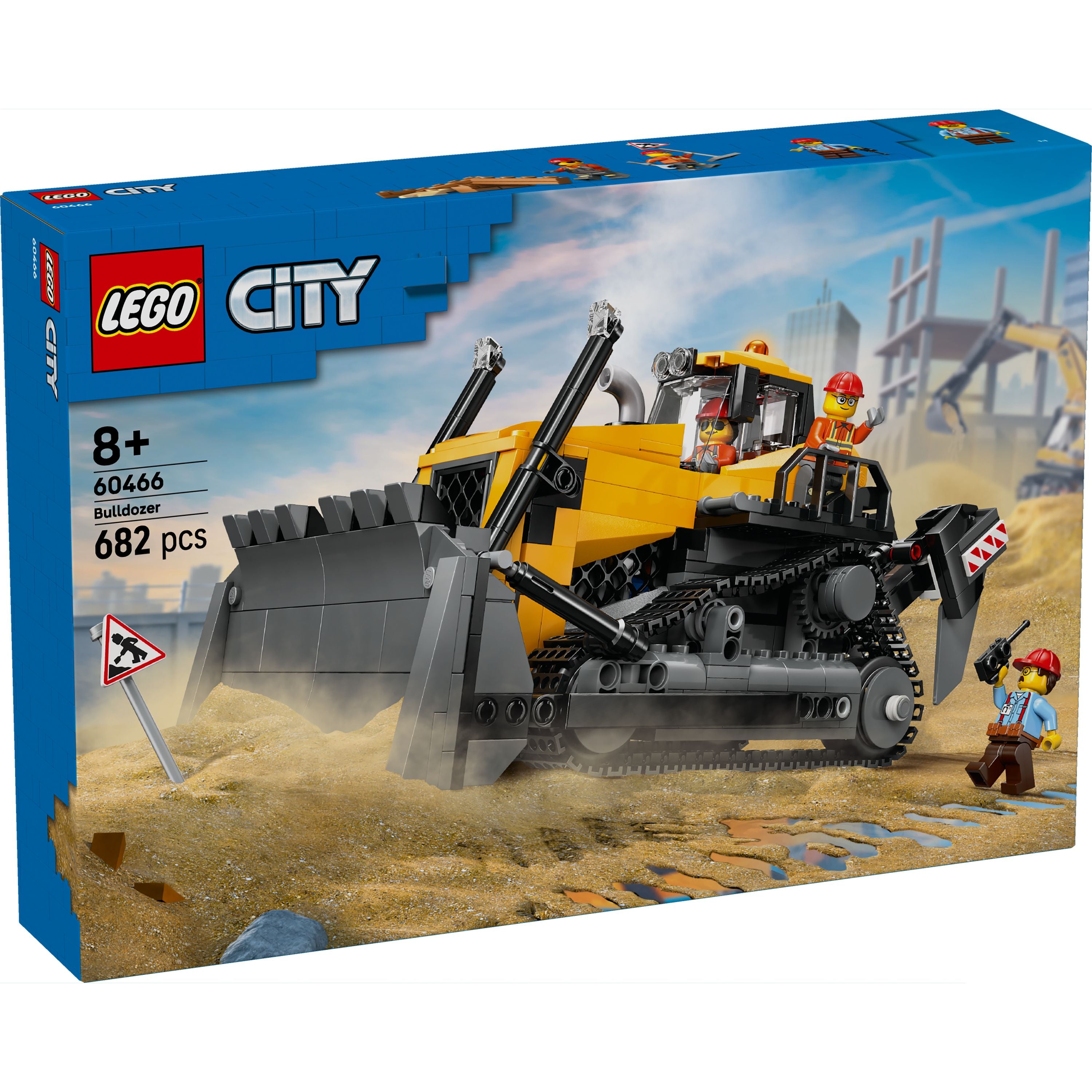 LEGO 60466 City Yellow Bulldozer – Toyworld NZ