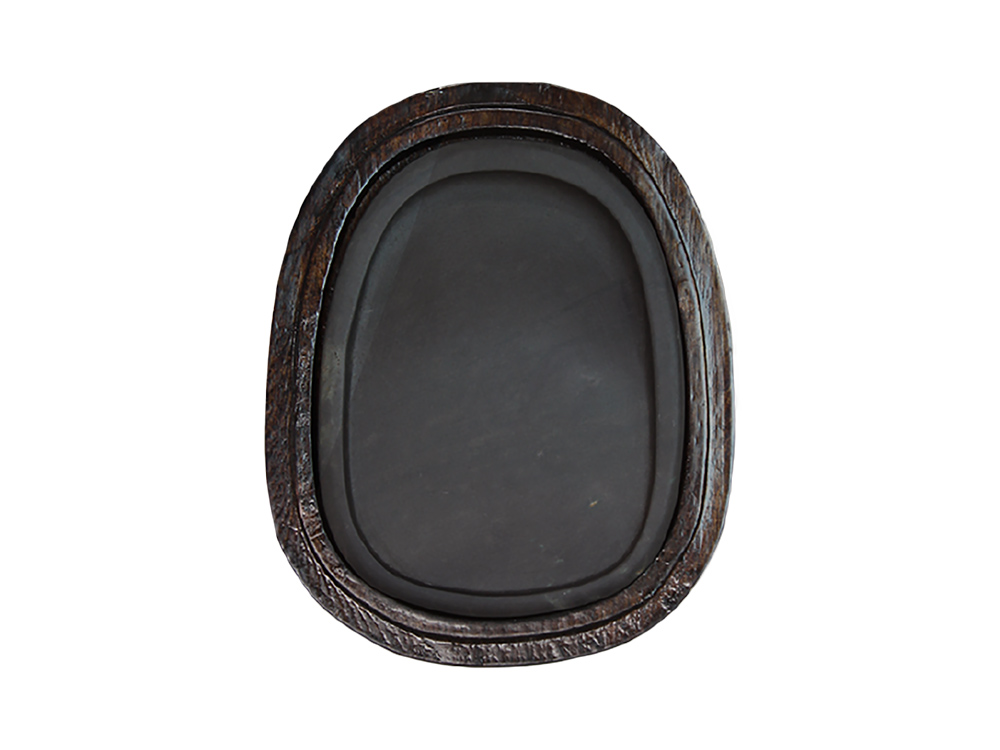 書道用品 硯 麻子坑端渓硯 楕円四吋 HM64｜書道用品通販の半紙屋e-shop