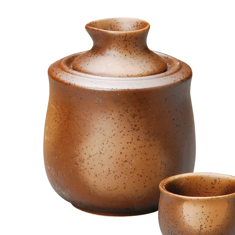 備前吹酒燗器（小）徳利付(徳利・盃)|食器通販の陶磁庵