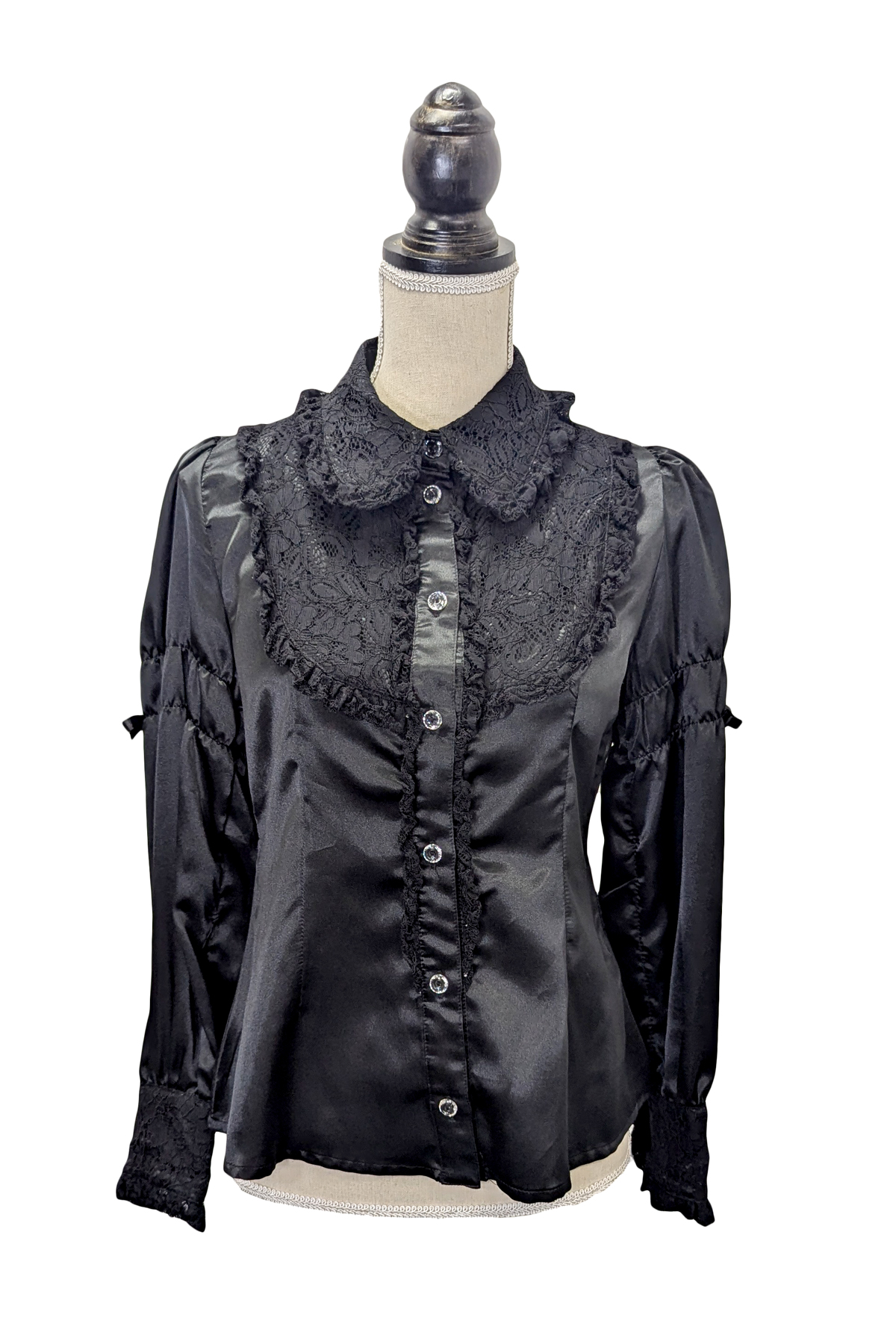 レース衿ブラウス クロ｜東京ロリィタ-TOKYO LOLITA｜ロリータ服の宅配