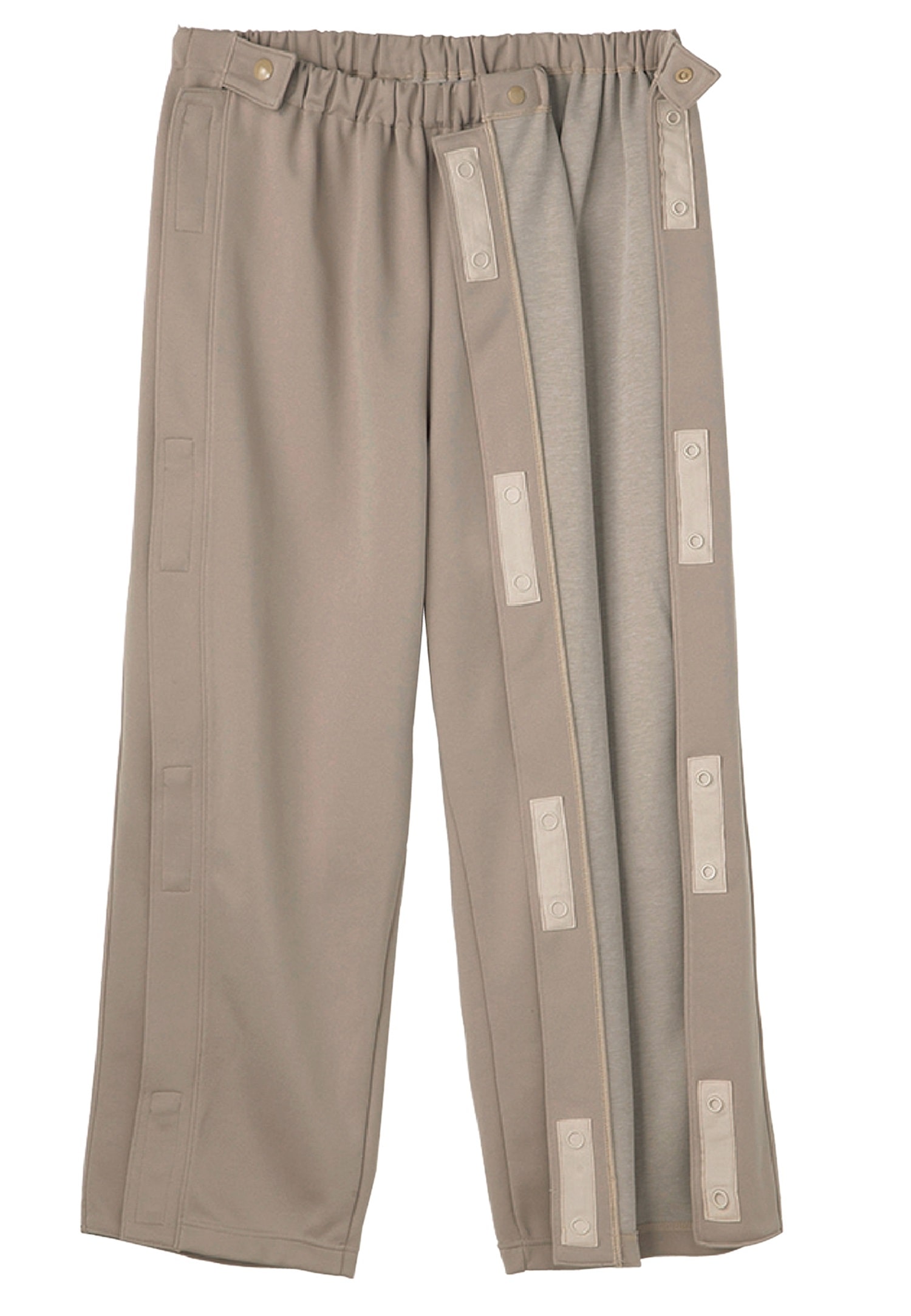 両脇が全開できるパンツ