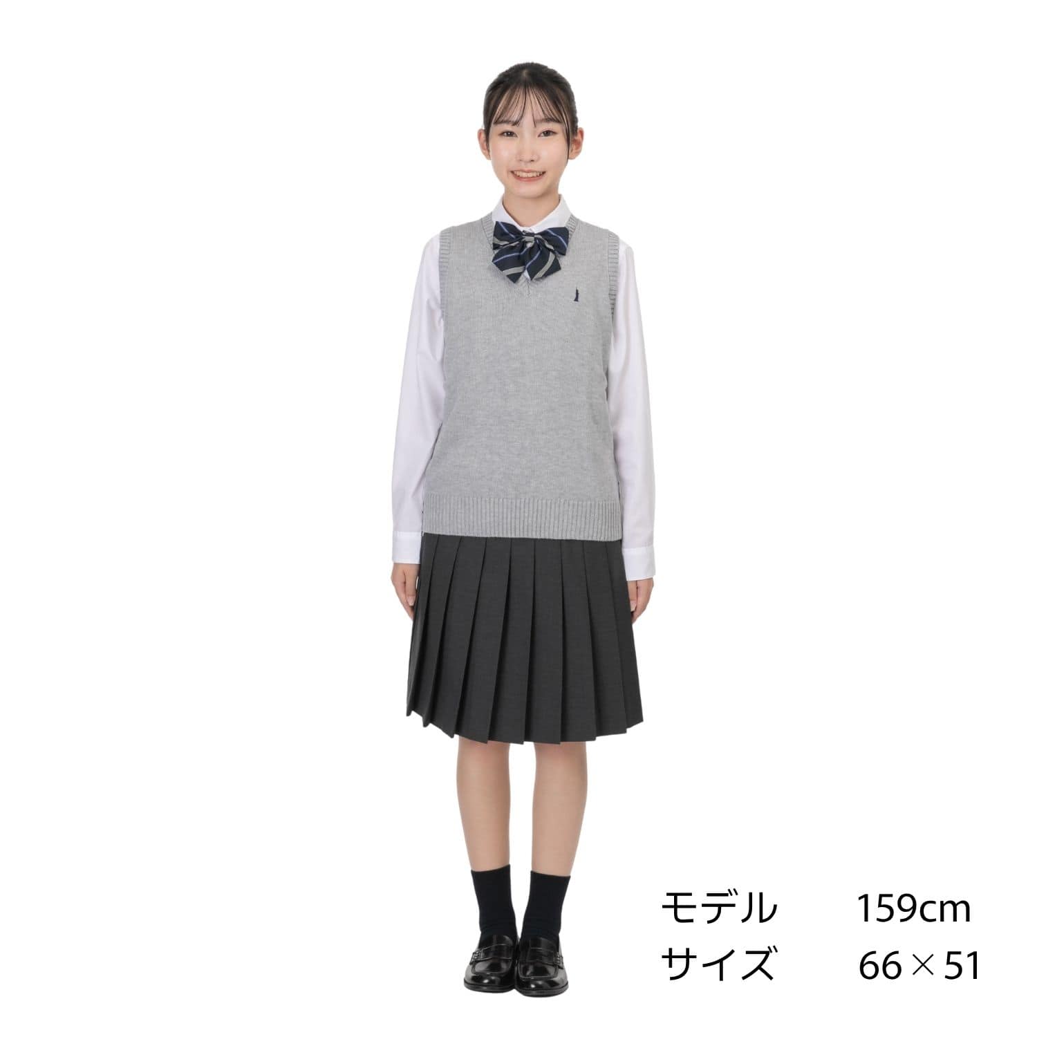 無地 20本車ひだ スカート（グレー）｜【トンボ公式オンラインモール】