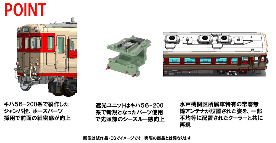 国鉄 キハ58系急行ディーゼルカー(ときわ)セット ｜製品情報｜製品検索