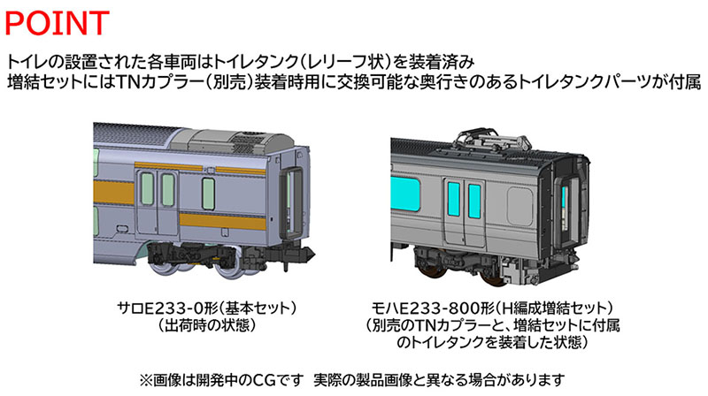 JR E233-0系電車（中央線・T編成）増結セット｜製品情報｜製品検索