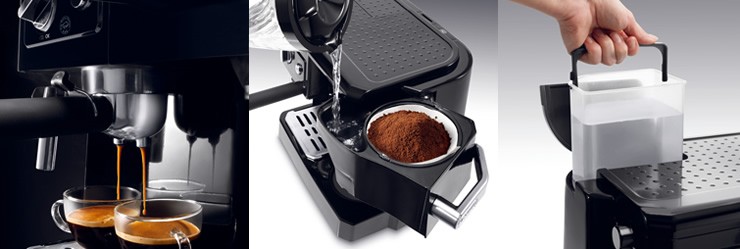 デロンギ コンビコーヒーメーカー BCO410J-B/ブラック 送料無料