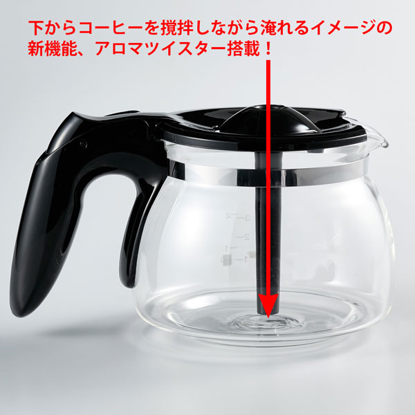 Melitta メリタ コーヒーメーカー ツイスト ジェットブラック 5杯用