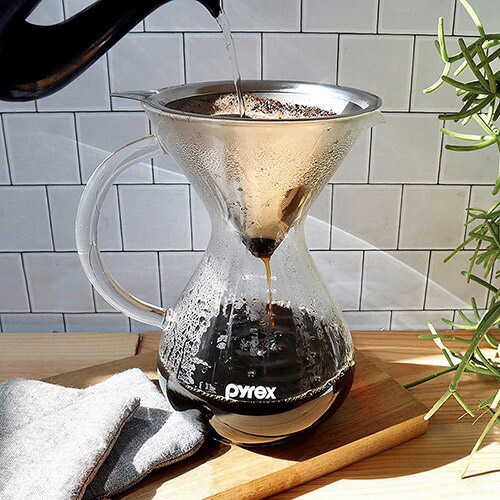 Pyrex パイレックス コーヒーサーバー 800ml ステンレスコーヒー