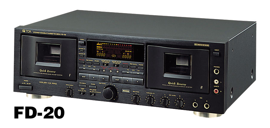 商品データダウンロード:ステレオダブルカセットデッキ (FD-20) | 商品