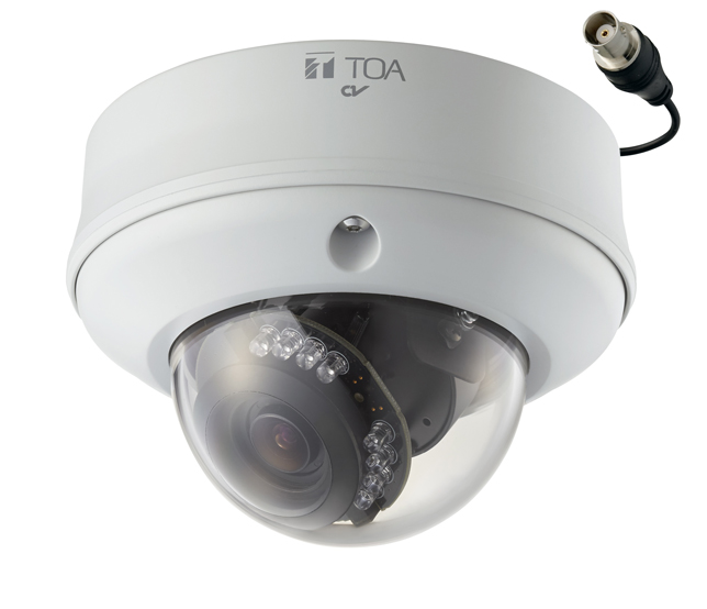 商品データダウンロード:屋外ドーム型赤外デイナイトカメラ (C-CV870S