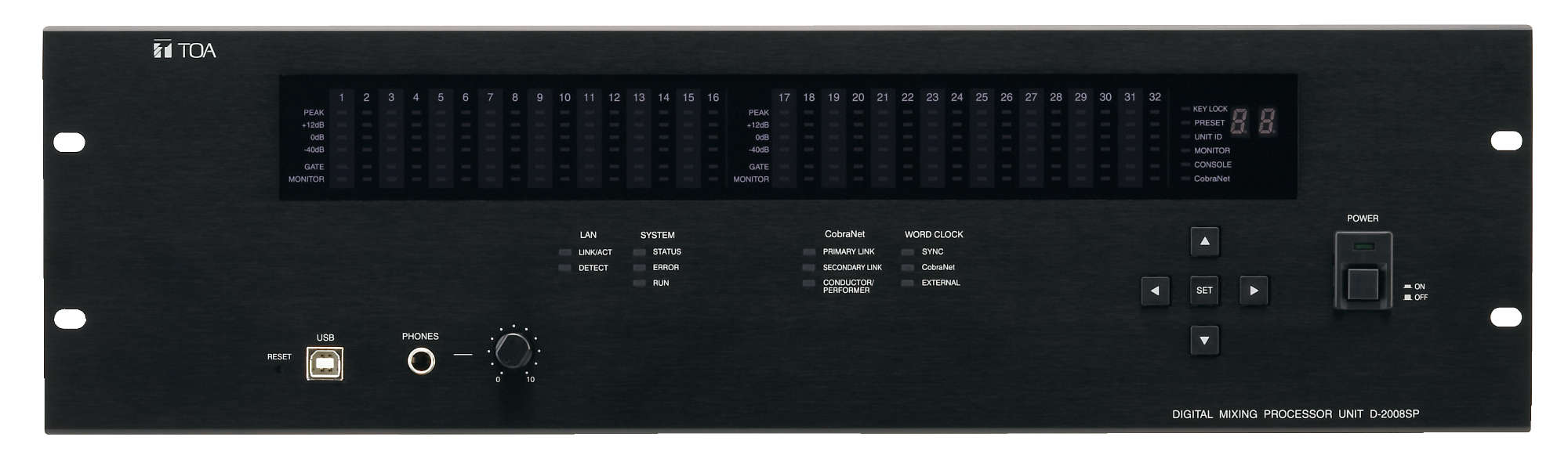 デジタルミキシングプロセッサ－ユニット (D-2008SP) | TOA株式会社