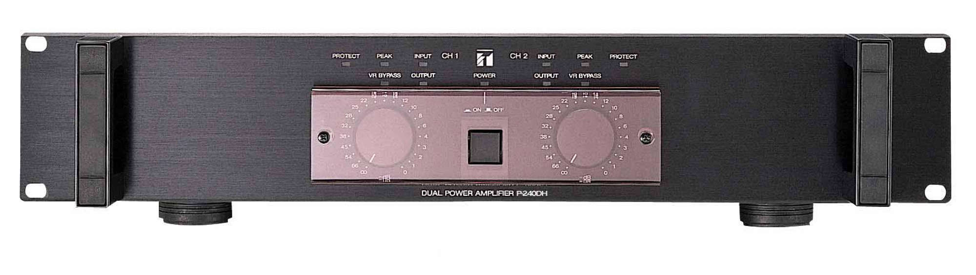 パワ－アンプ 240W×2ch－H (P-240DH) | TOA株式会社