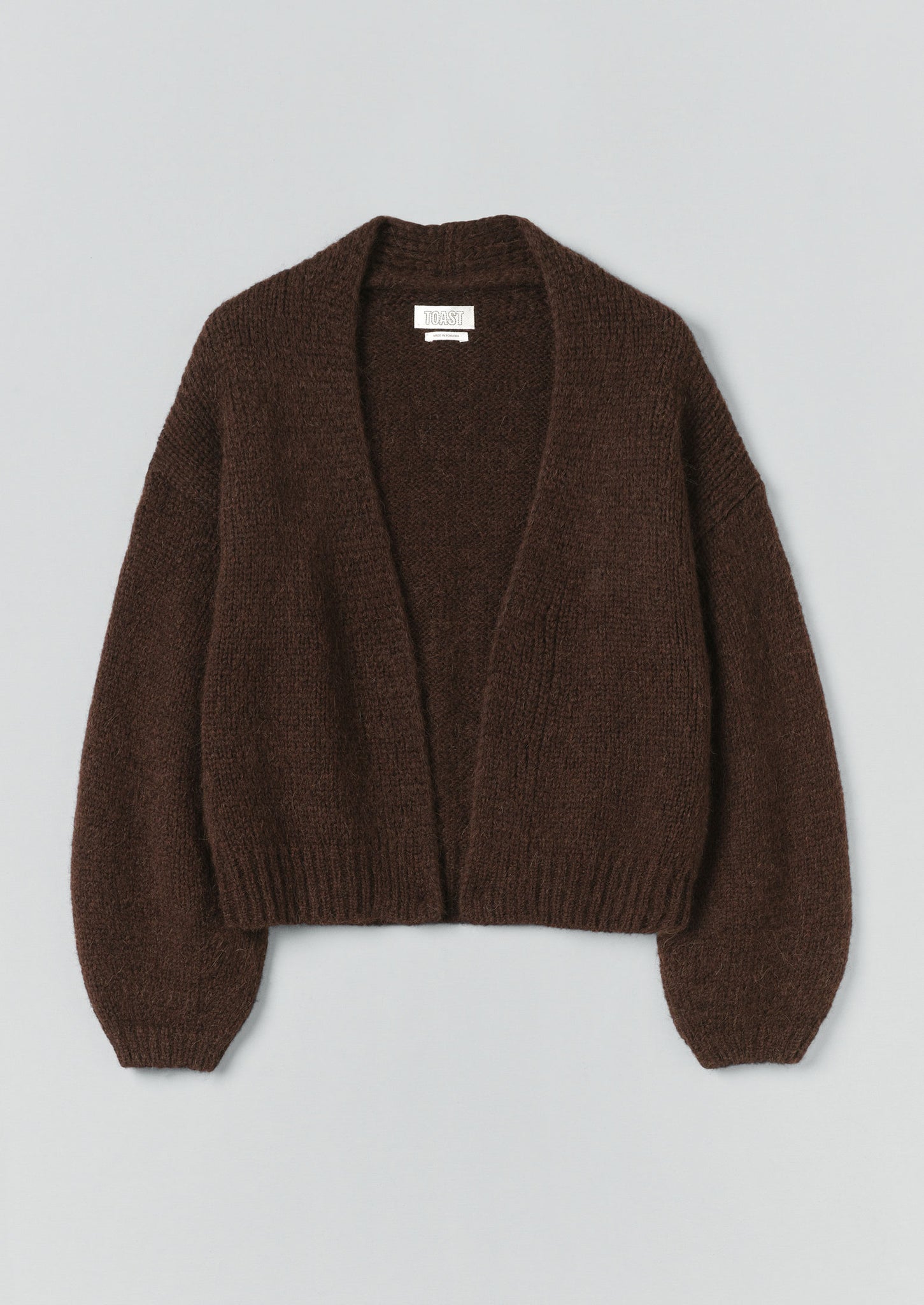 Lofty Alpaca Blend Cardigan | Chestnut | TOAST