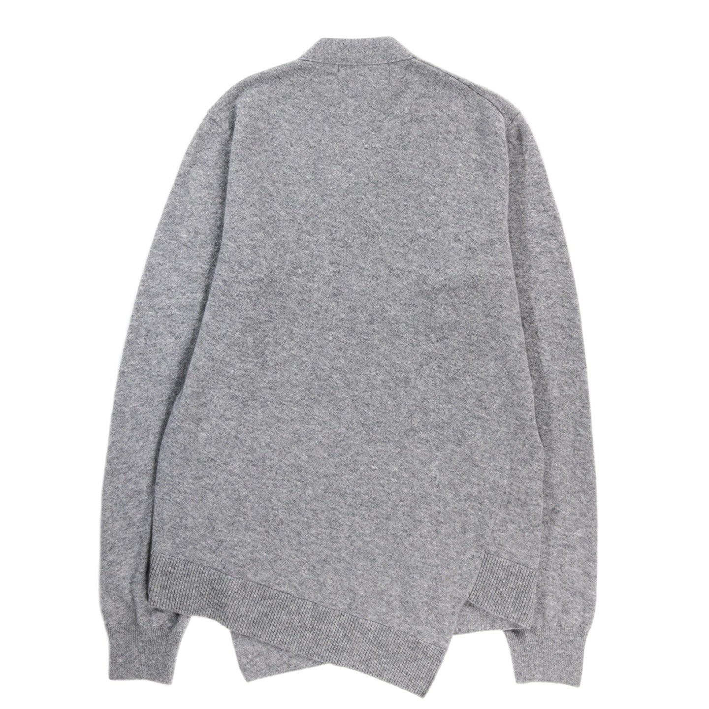 COMME DES GARCONS SHIRT N005 LACOSTE TWISTED CARDIGAN GREY | TODAY