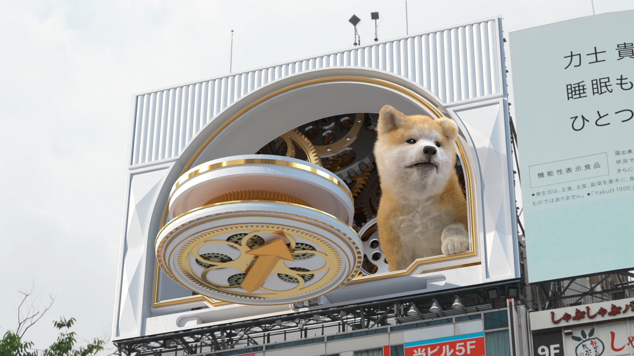 ヒット / 秋田犬3Dカラクリ時計｜TREE Digital Studio