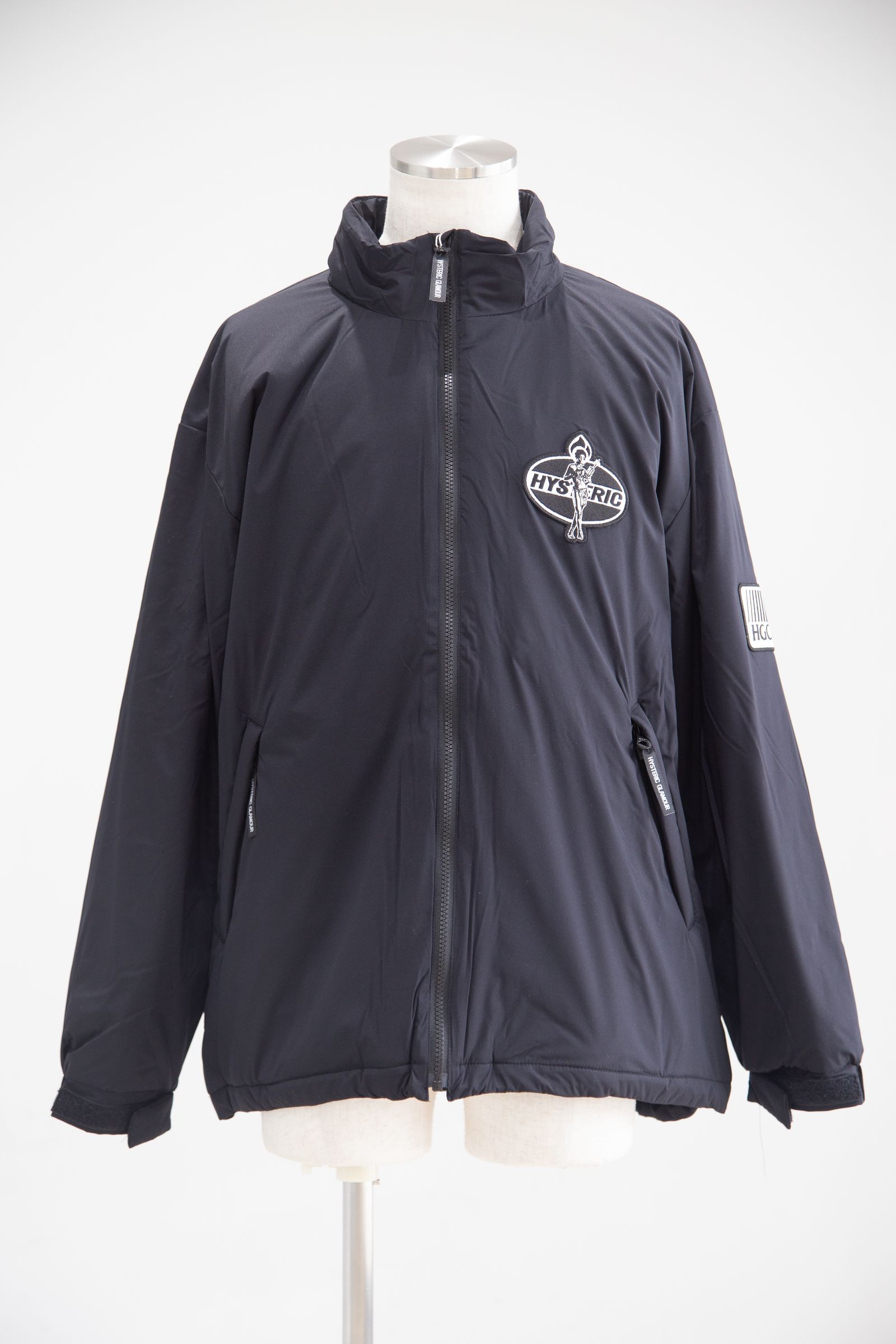 HYSTERIC GLAMOUR - DYNAMITE ANGELワッペン スタンドカラージャケット