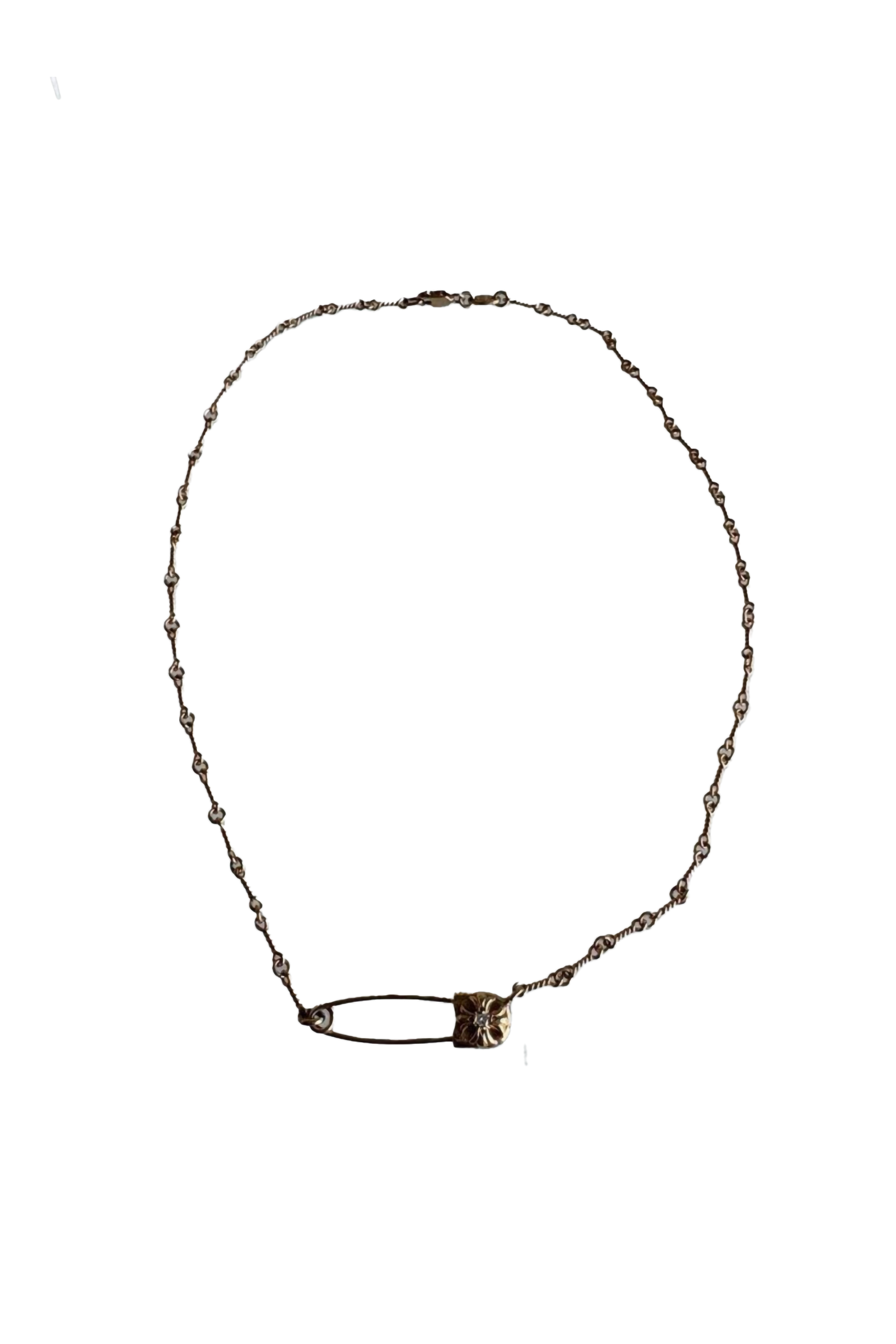 CHROME HEARTS - 【新品未使用】22K セーフティピン 1Pダイヤ ツイスト