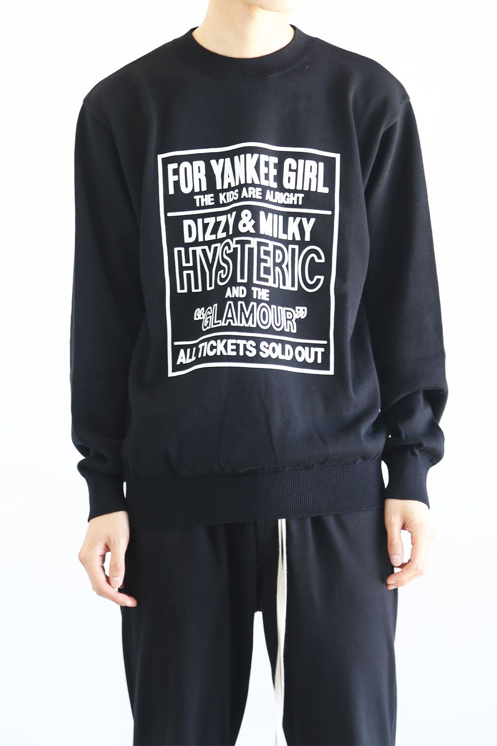 HYSTERIC GLAMOUR - DIZZY&MILKY プルオーバー / ブラック | Tempt