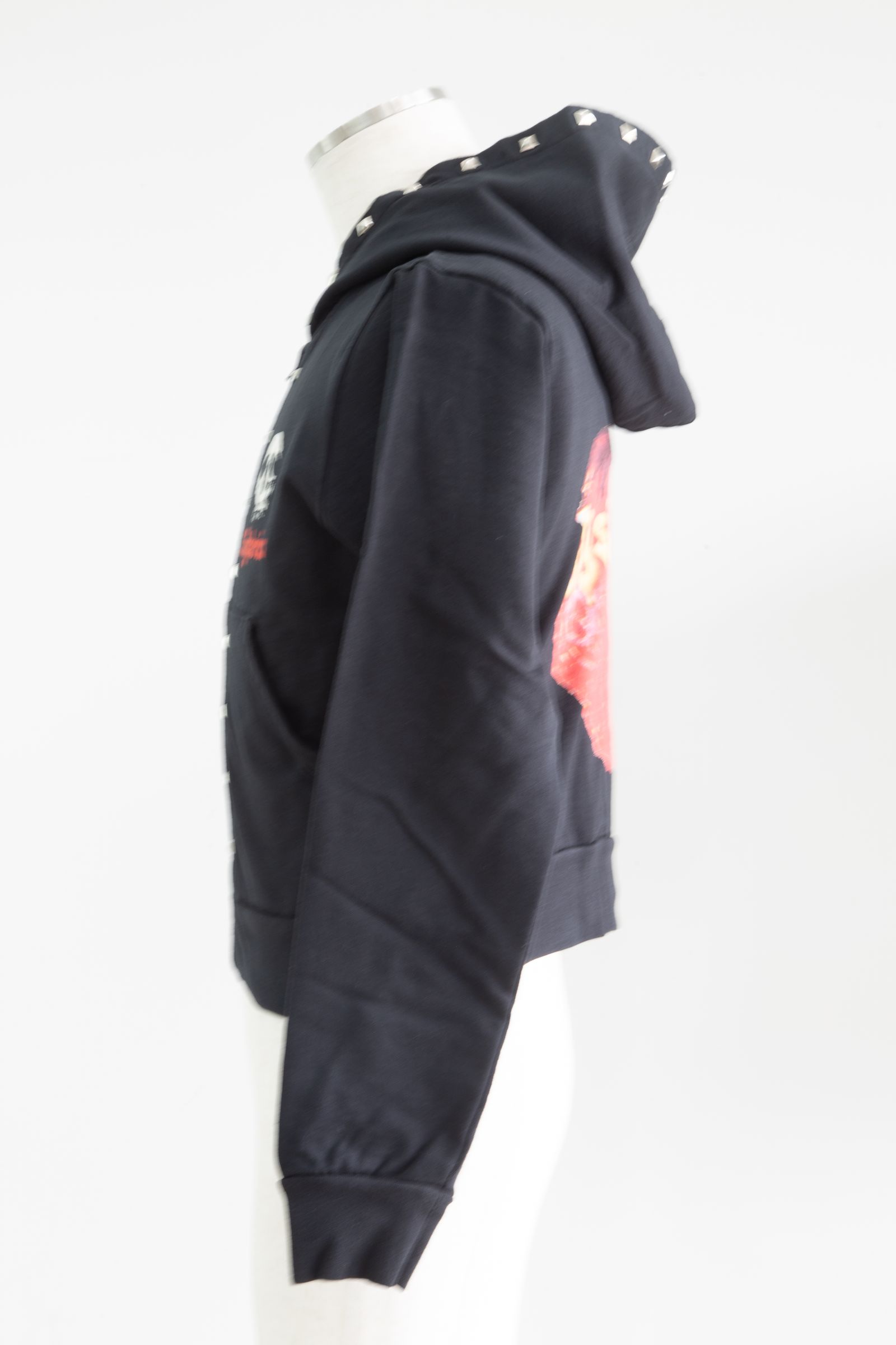 HYSTERIC GLAMOUR - SKULL BERRY ショート丈パーカー / ブラック | Tempt