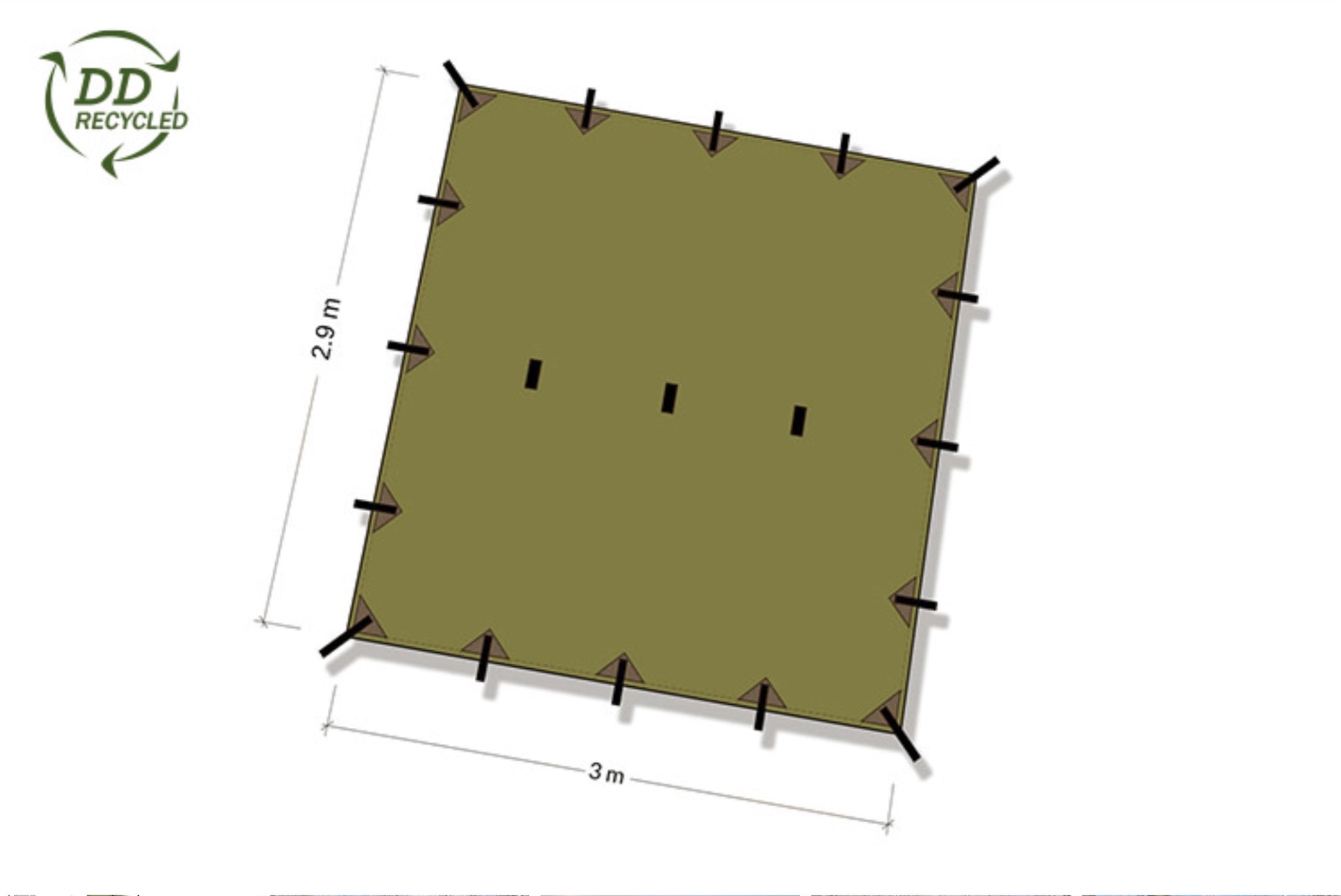 DD Recycled Tarp - Olive – Tentsile