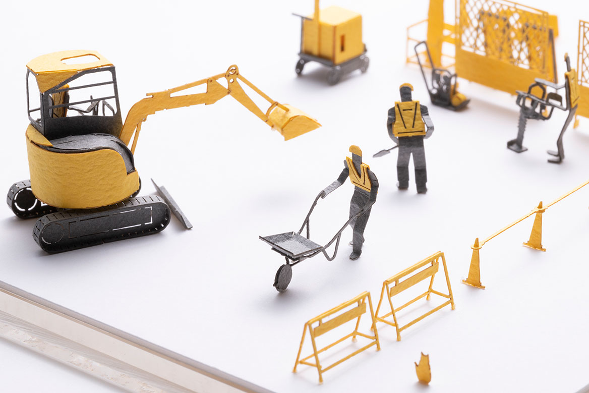 1/100建築模型用添景セット No.96 道路工事編 - 製品リスト／ネット