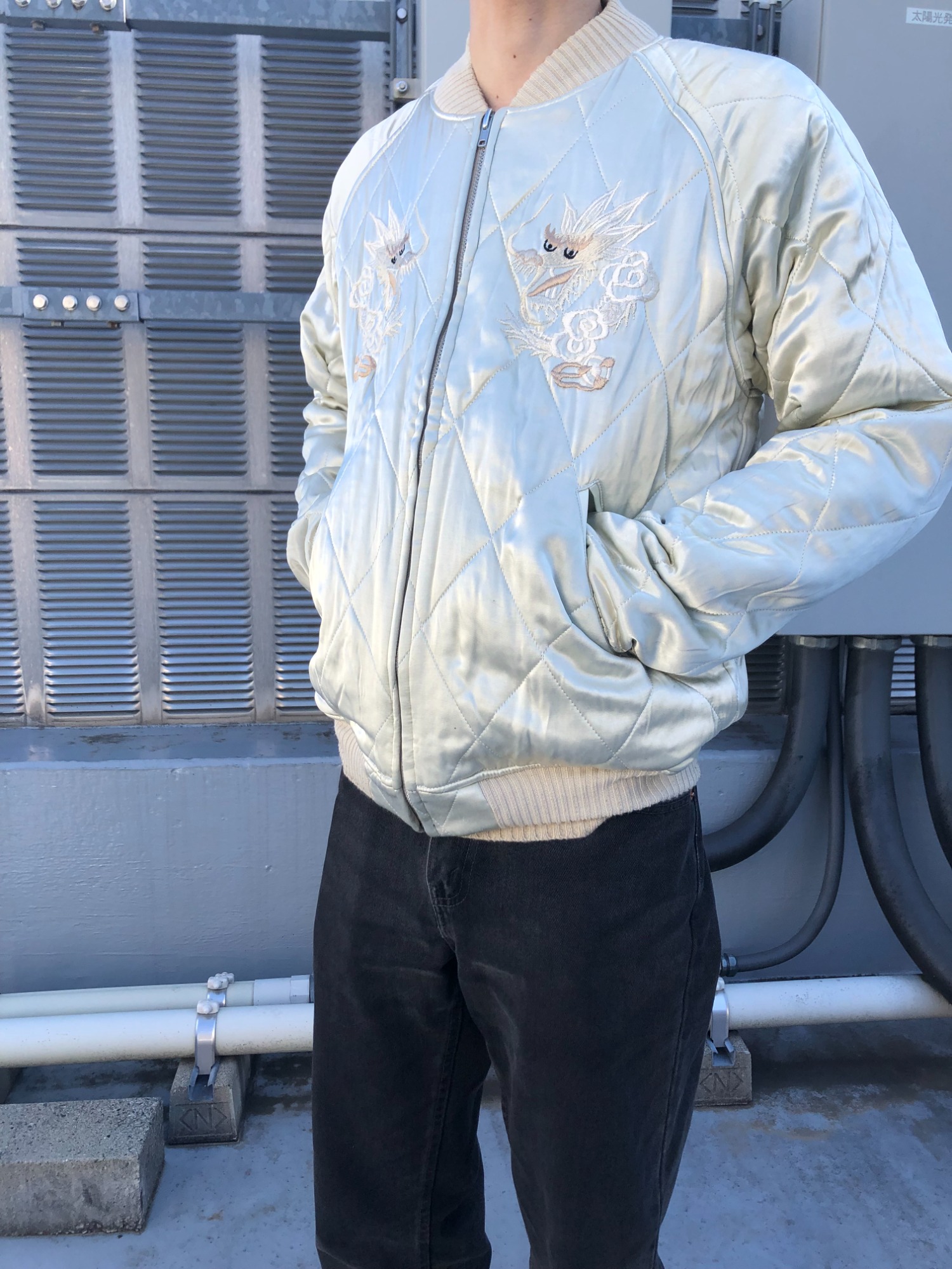 THE FLAT HEAD/ザ・フラットヘッド】よりサテンキルトリバーシブル