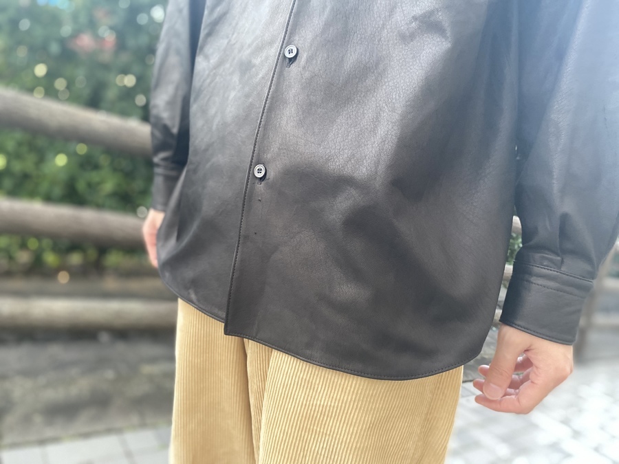 COMOLI/コモリ】よりレザーコモリシャツが買取入荷いたしました