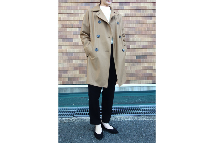 MACKINTOSH（マッキントッシュ）ロロピアーナ生地使用のウールトレンチ