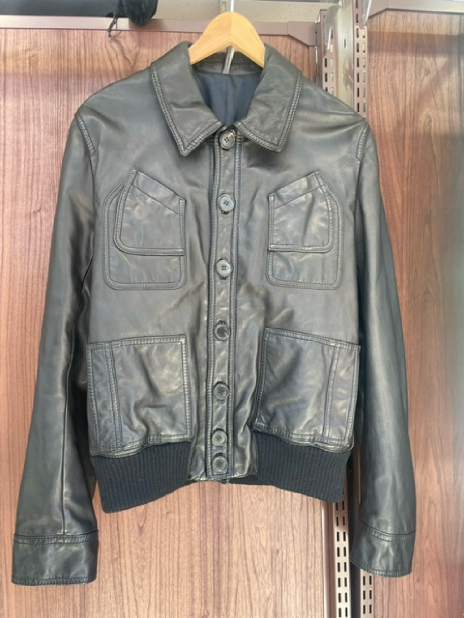 Dior homme(ディオール オム）bomber moto biker collar slim レザー