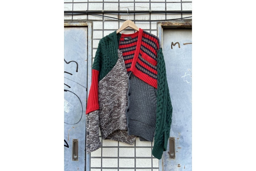 KOLOR/カラー】より19AW クレイジーパターン ニット カーディガンの