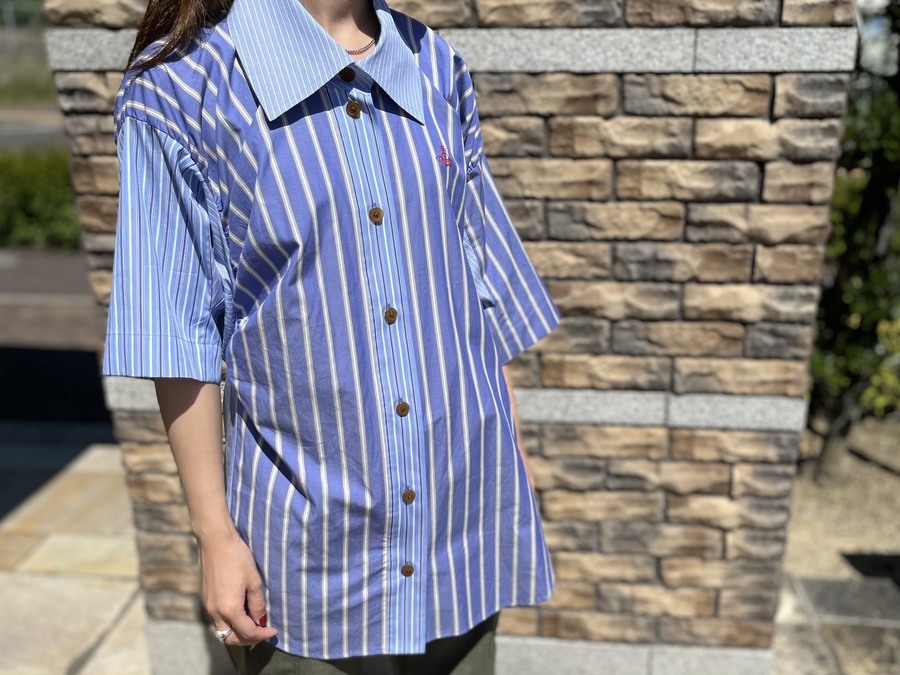 Vivienne Westeood redlabel リボン ストライプシャツ ヴィヴィアン