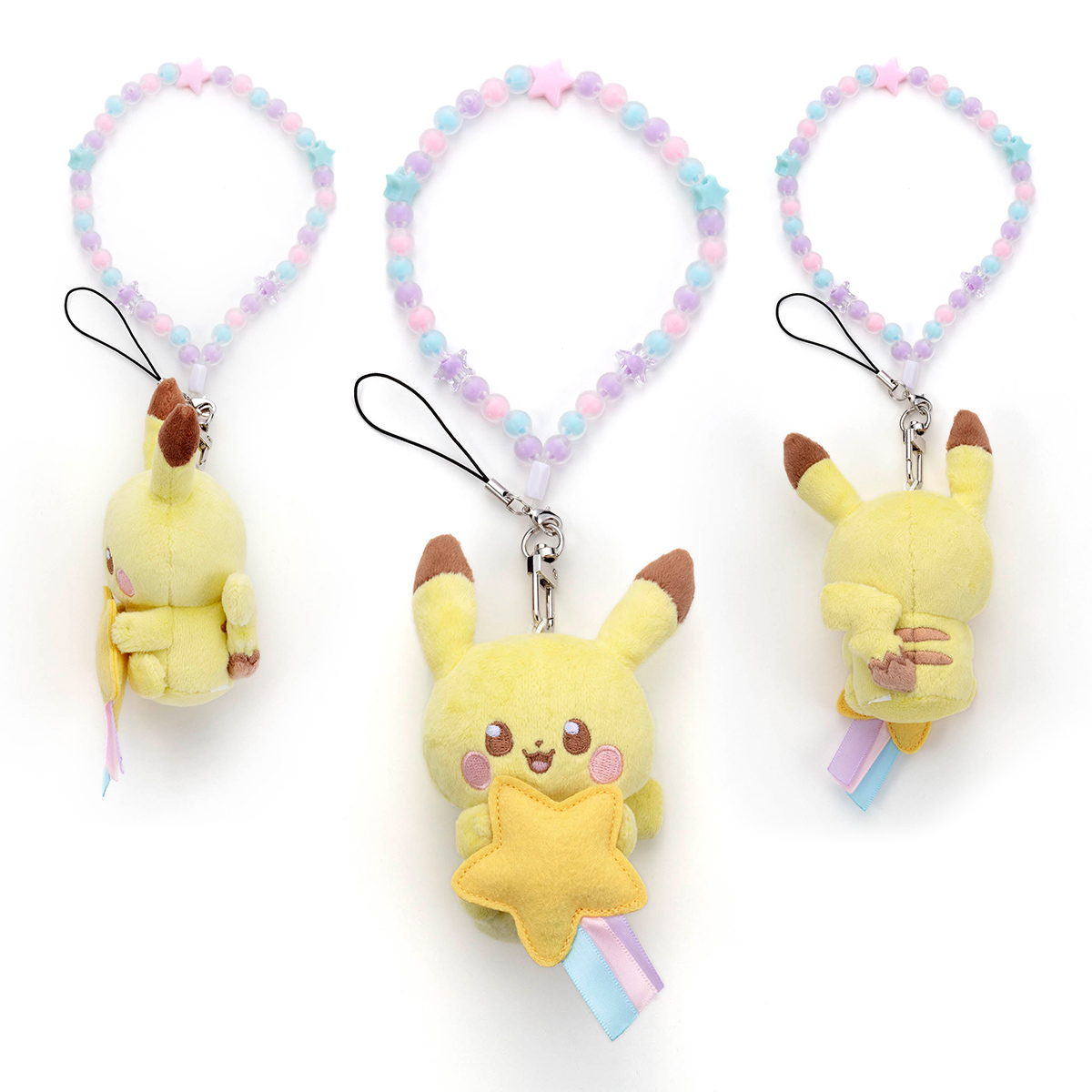 ポケピース／ ぬいぐるみストラップ（ほしぞらVer.）／ピカチュウ