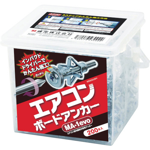 たのめーる】峰岸 エアコンボードアンカー MA-1-200 1箱(200本)の通販