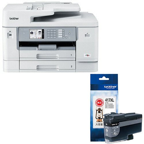 たのめーる】ブラザー インクジェット複合機 MFC-J7500CDW + 大容量