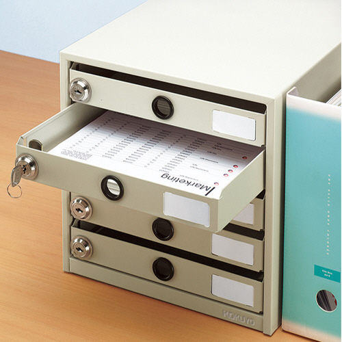 たのめーる】コクヨ 鍵付きレターケース レターガード A4タテ 5段