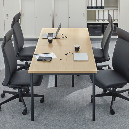 たのめーる】エランサ 会議用テーブル 幅1800×奥行900×高さ720mm