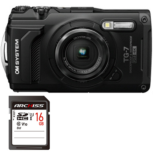 たのめーる】デジタルカメラ Tough TG-7 ブラック + 16GB SDHCメモリ