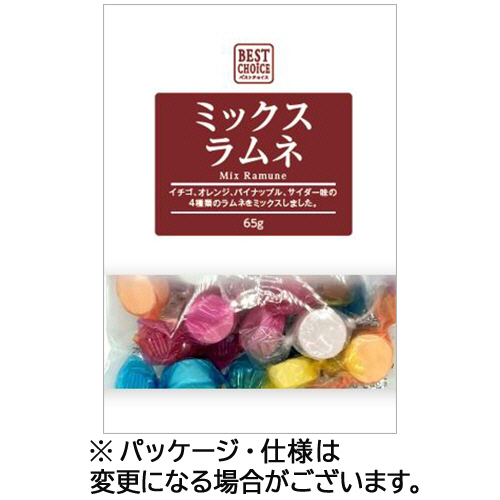 たのめーる】三矢製菓 ベストチョイス ミックスラムネ 65g 1セット(15