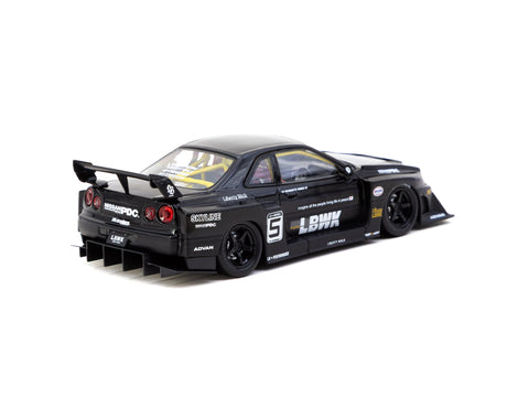 Tarmac Works 1/43 Liberty Walk LB-ER34 Super Silhouette SKYLINE Black