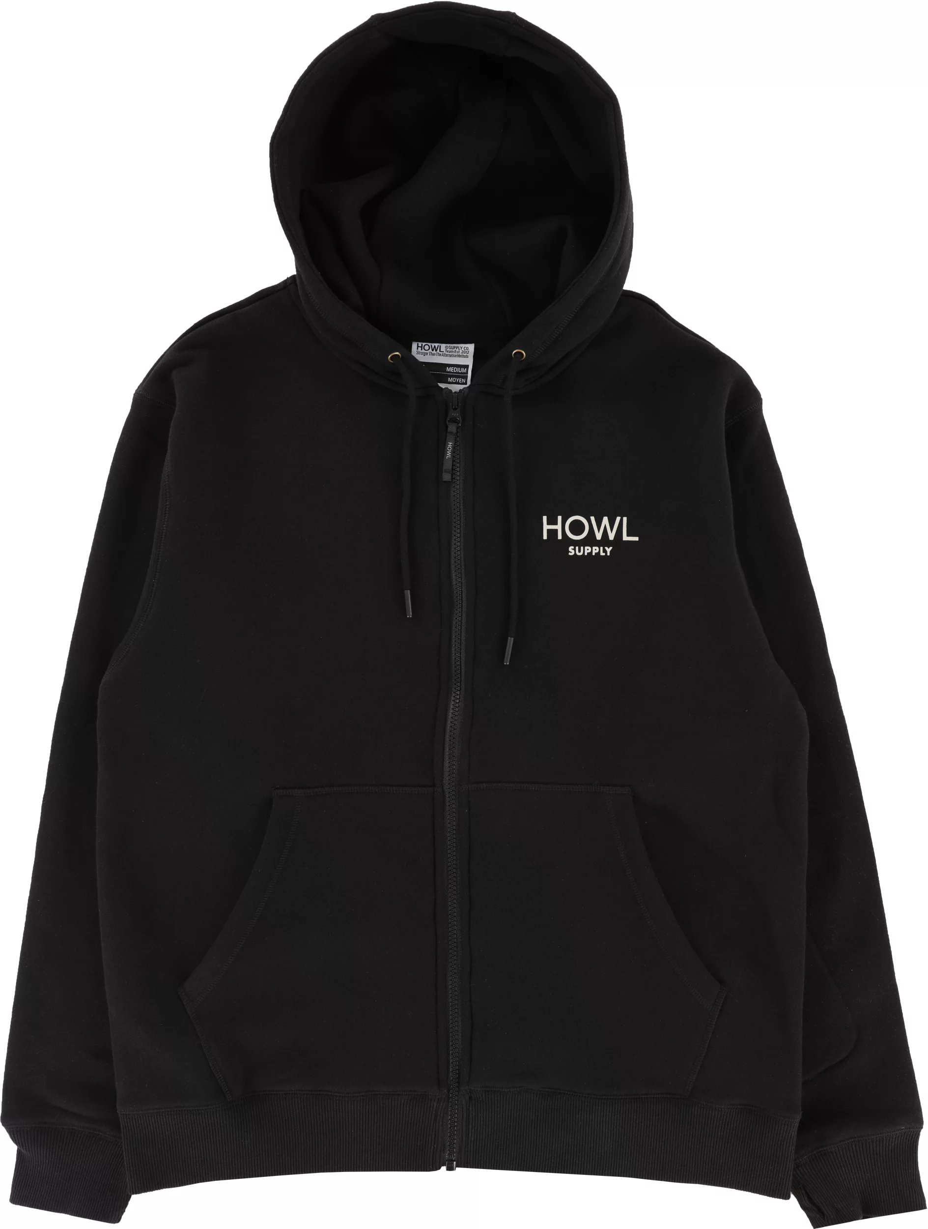 Howl DWR Zip Up Hoodie - black | Tactics