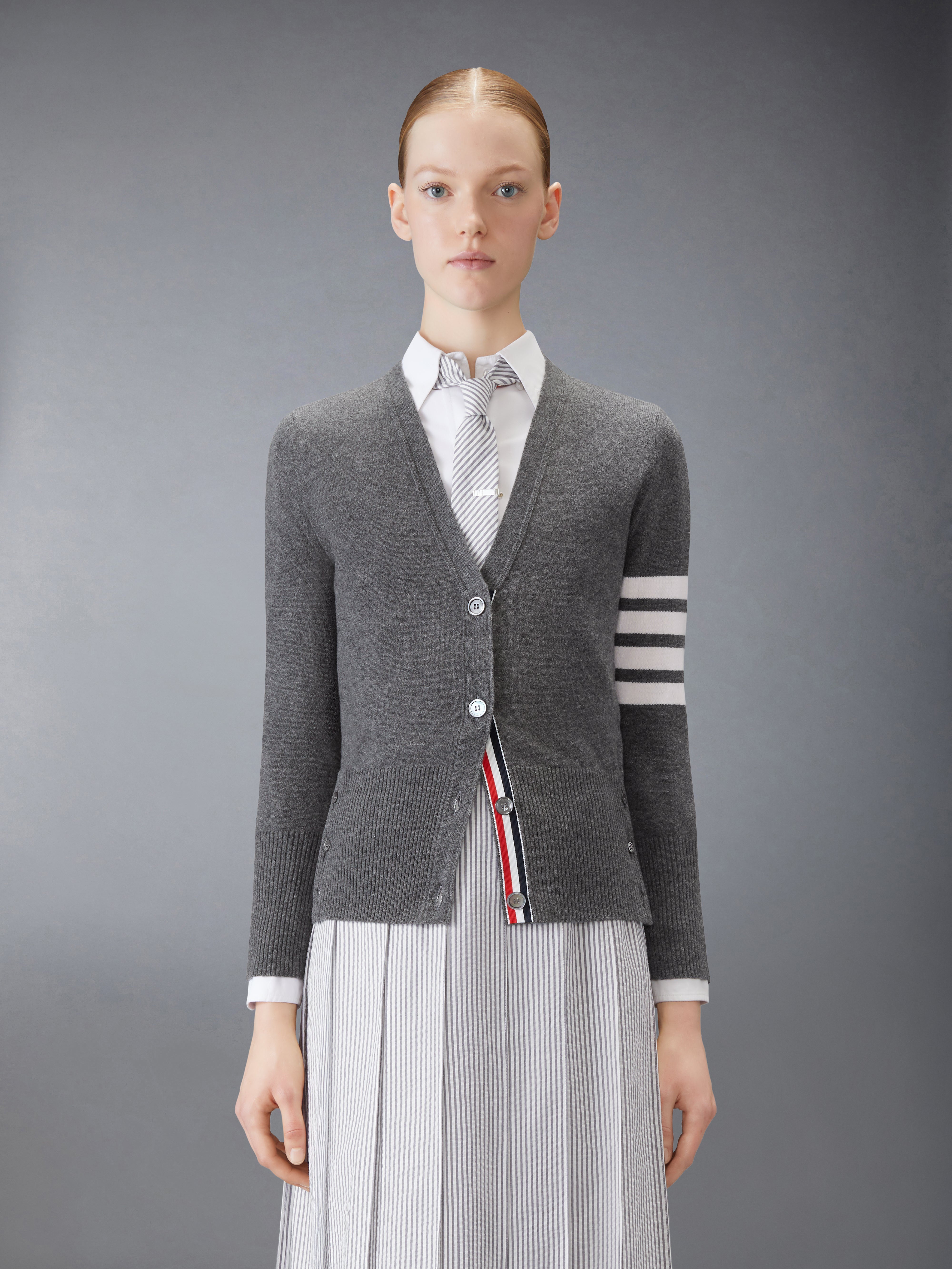 Classic Cashmere 4-Bar Cardigan | Thom Browne