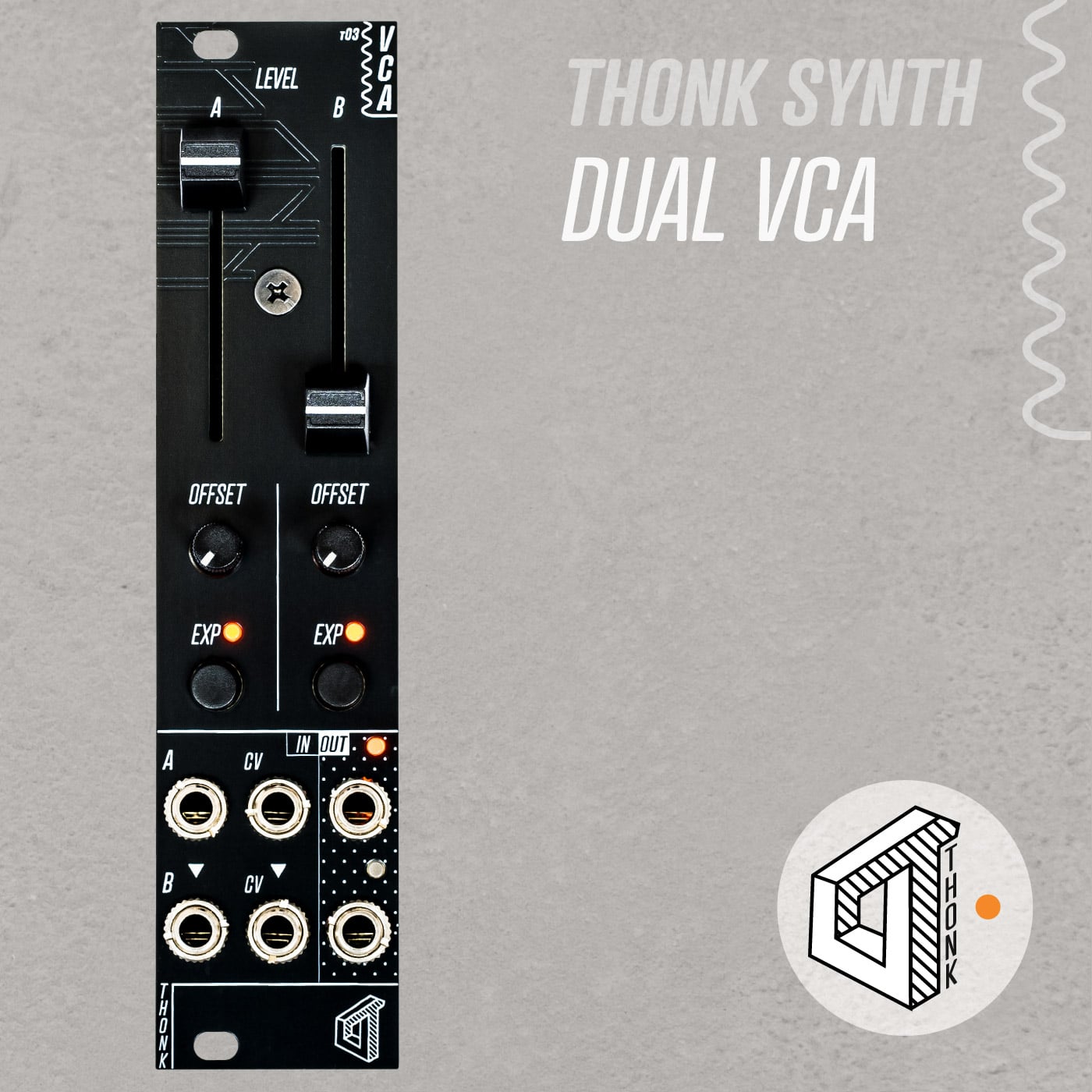 Thonk Synth – DUAL VCA – Full DIY Kit – Thonk – DIY Synthesizer