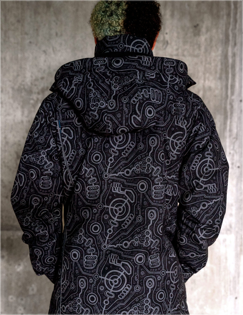 Syntax Onyx Jacket by Ben Ridgway - Threyda Art and Apparel