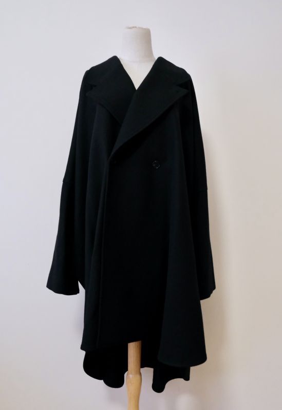 JUHA (ユハ）OVERSIZED PONCHO COAT black - The Galaxy Harmony!!!!