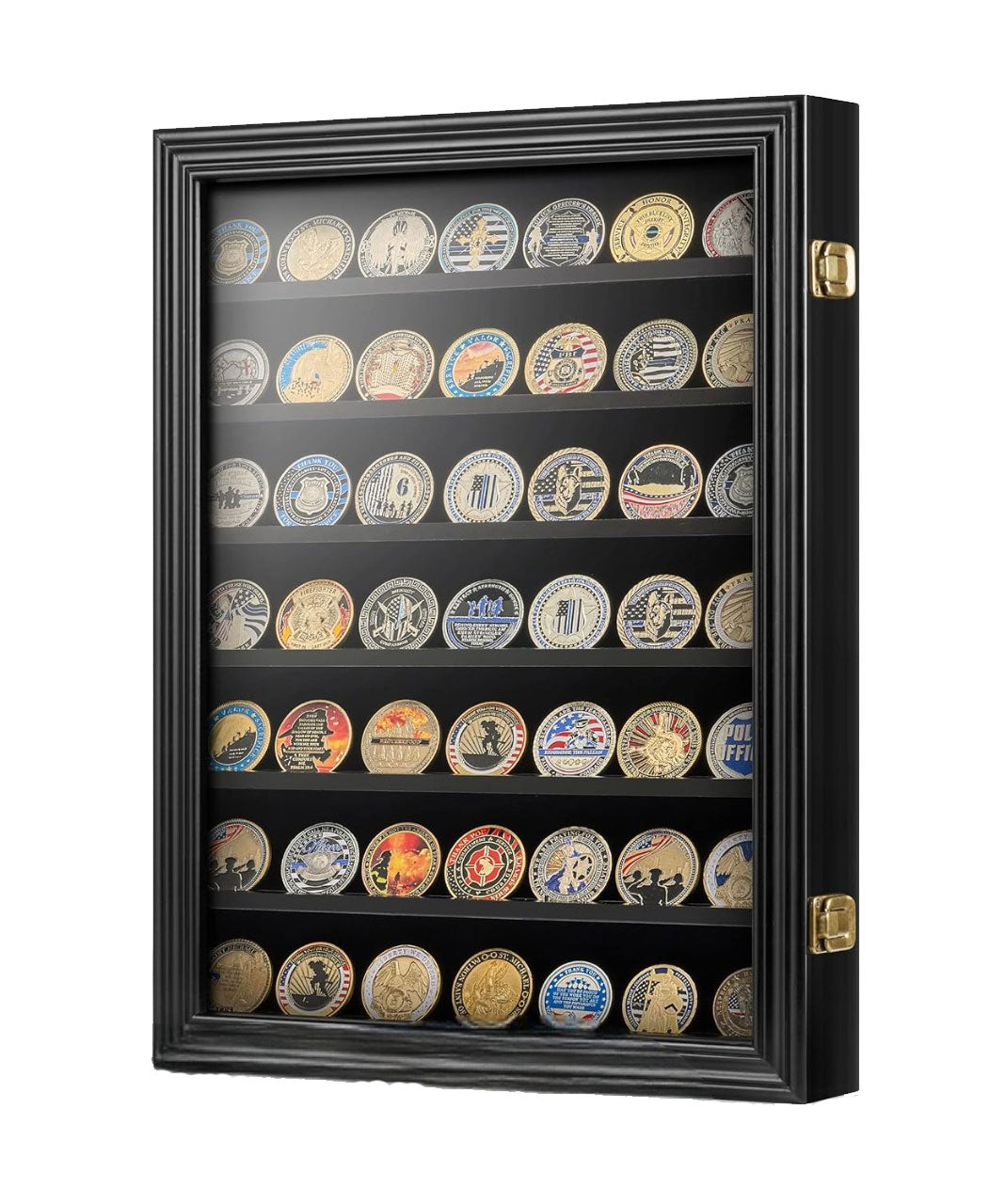 Wall Coin Display, Challenge coin wall display.