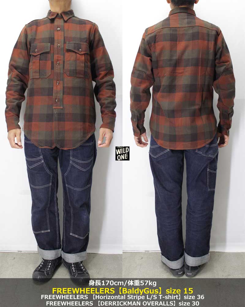 フリーホイーラーズ【バルディ・ガス】裏起毛ネルシャツ FREEWHEELERS